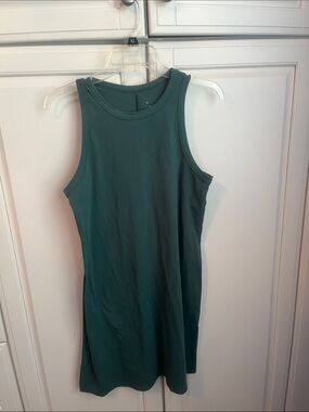 Sleeveless Tank Dress in Deep Teal